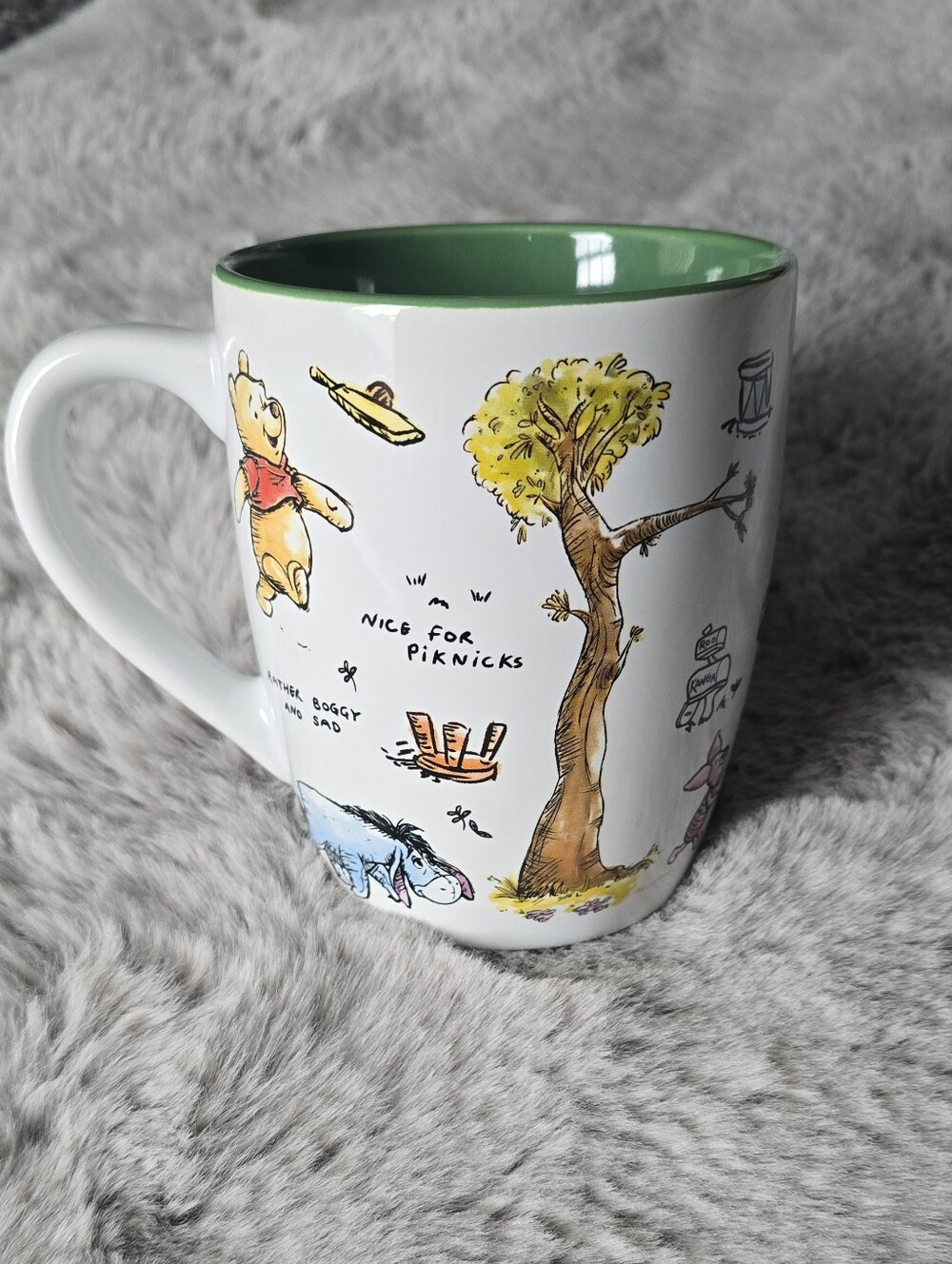 Disney Winnie the Pooh Allovers Icons/ 100 Acre Woods/ Ceramic XL Mug/ 25oz New